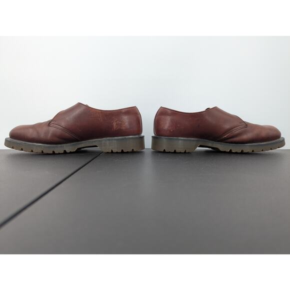 VTG Dr. Martens Brown Monk Strap Shoes Size 10 Made in England Preppy Chunky - Picture 5 of 10
